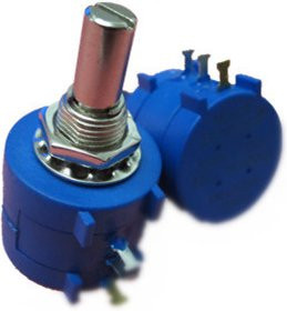 Tiegouli Variables Potentiometer 3590S-2 mit 20k Ohm und 10 Drehungen in Blau - Bild 1