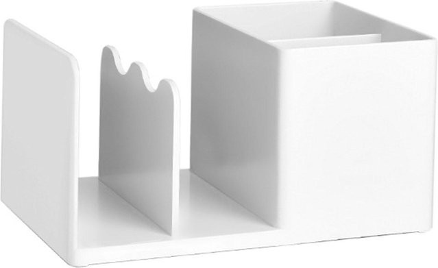 Schreibtischorganizer von OutsideWorld als Buchstütze und Stifthalter in Grau und Weiß - Bild 1