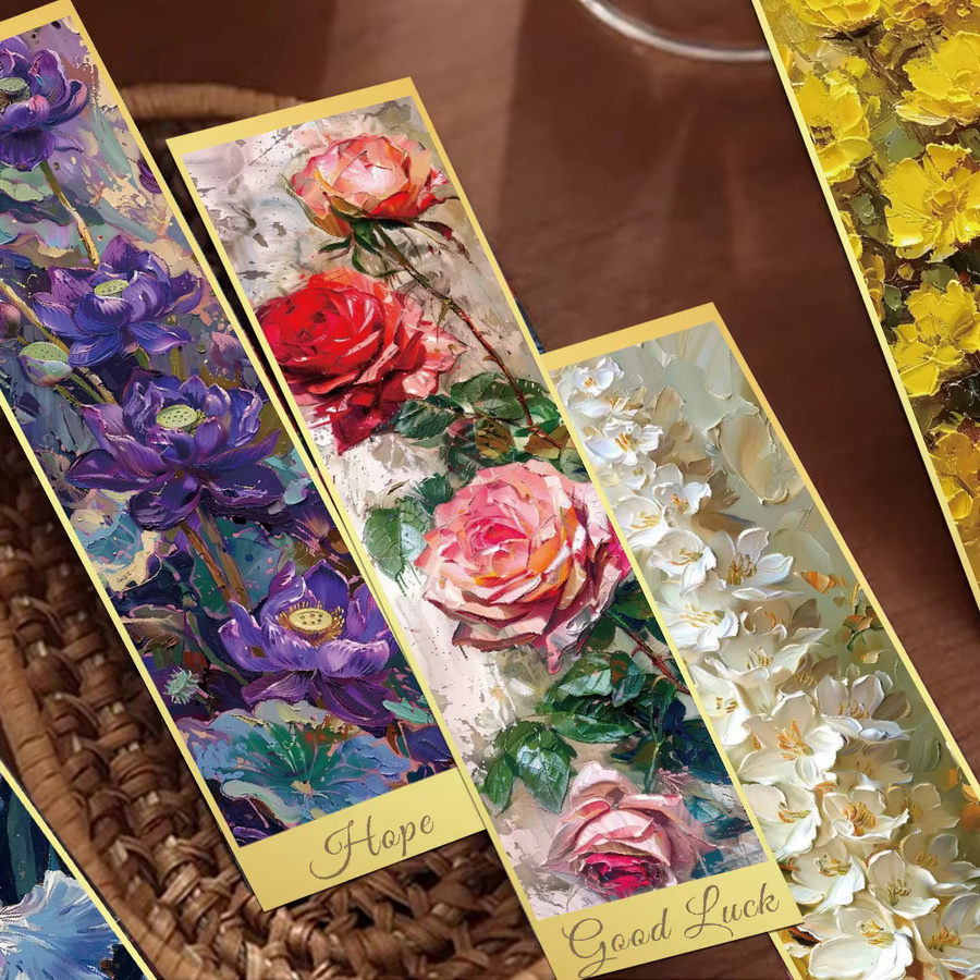 30 Stück Monet's Garten Lesezeichen aus Papier in Multicolour für Studenten und DIY-Projekte - Bild 2