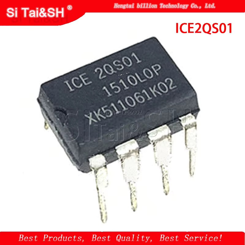 Si Tai&SH 5 Stück ICE2QS01 DIP-8 Integrierte Schaltung in Schwarz - Bild 2