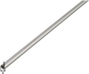GAH Alberts Rundrohr glatt aus Aluminium silber eloxiert, Durchmesser: 10 mm, Länge: 1000 mm - Bild 1