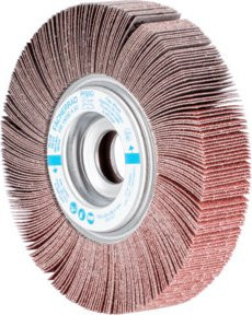 PFERD Lamellenschleifrad FR A80 braun für universelle Anwendung, Durchmesser: 150 mm, Bohrung: 25,4 mm, Breite: 30 mm - Bild 1