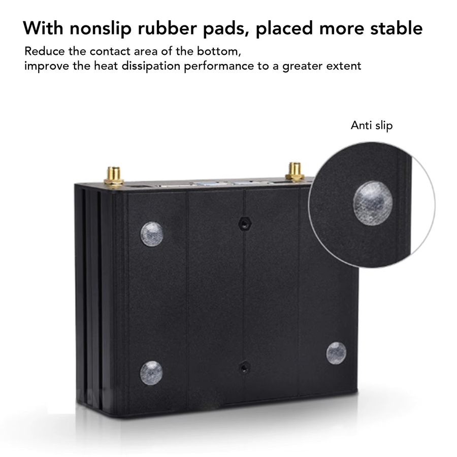 Qiilu Aluminiumgehäuse für Jetson Orin Mini und Jetson Orin Nano NX Kits mit Kamerahalter, Schwarz - Bild 5