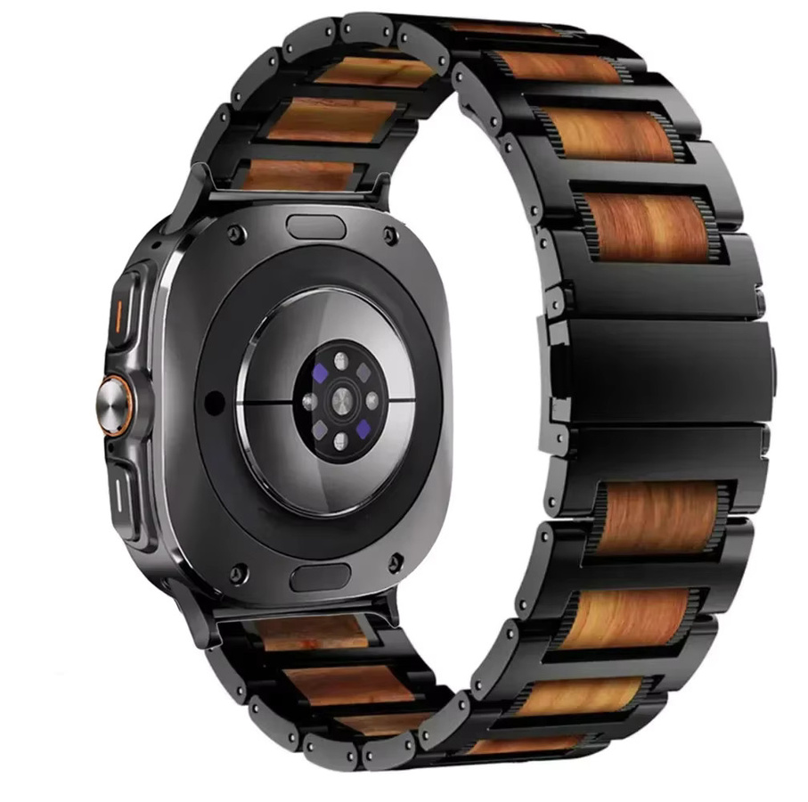 Uhrenarmband Edelstahl, Schwarz, Unisex, für Samsung Galaxy Watch Ultra 47 mm - Bild 4