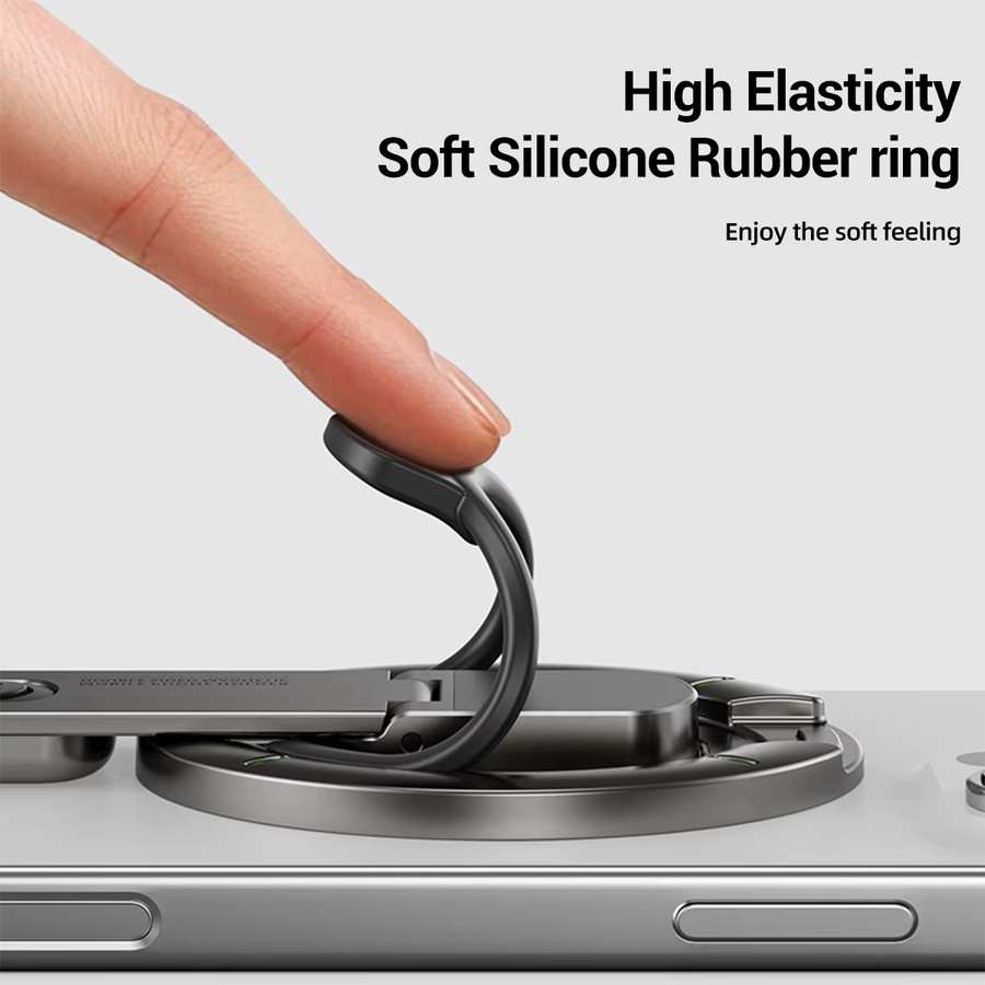 ANMONE 3-in-1 MagSafe Handygriff-Ständer und magnetischer Fingerring-Halter in Weiß für iPhone 16/15/14/13/12 - Bild 3