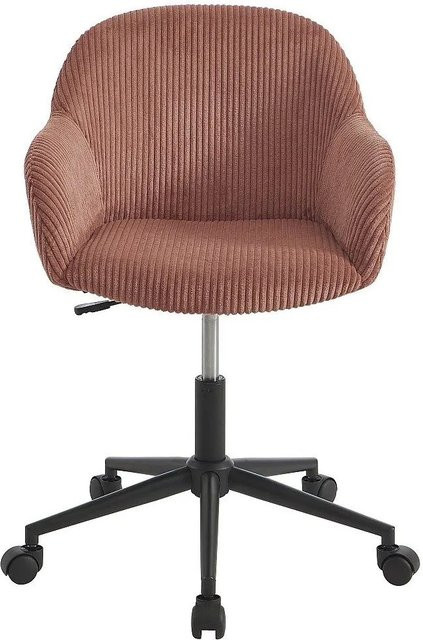 Vente-unique Bürostuhl Marenzia ohne Armlehnen in Rosa und Weiß mit Rollen für Home-Office und moderne Gestaltung - Bild 1