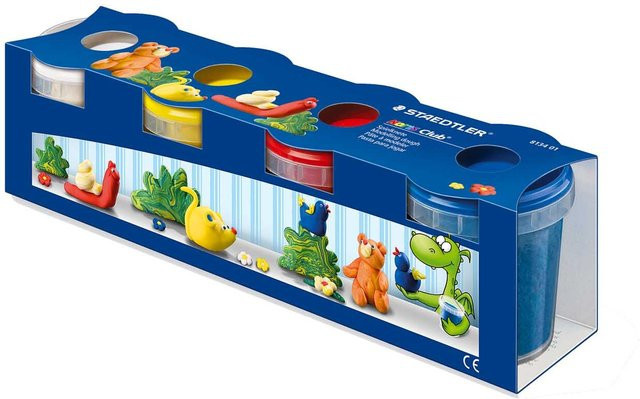 Staedtler Knetmasse Bunt 4-teiliges Set - Bild 1