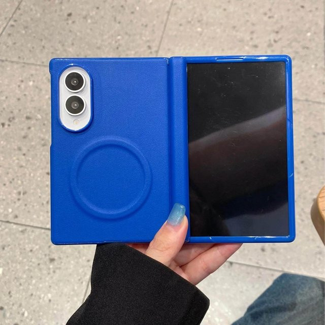 MagSafe kompatibles PU-Leder Case für Samsung Galaxy Z Fold 8 mit Displayschutz und magnetischer Abdeckung in verschiedenen Farben - Bild 1