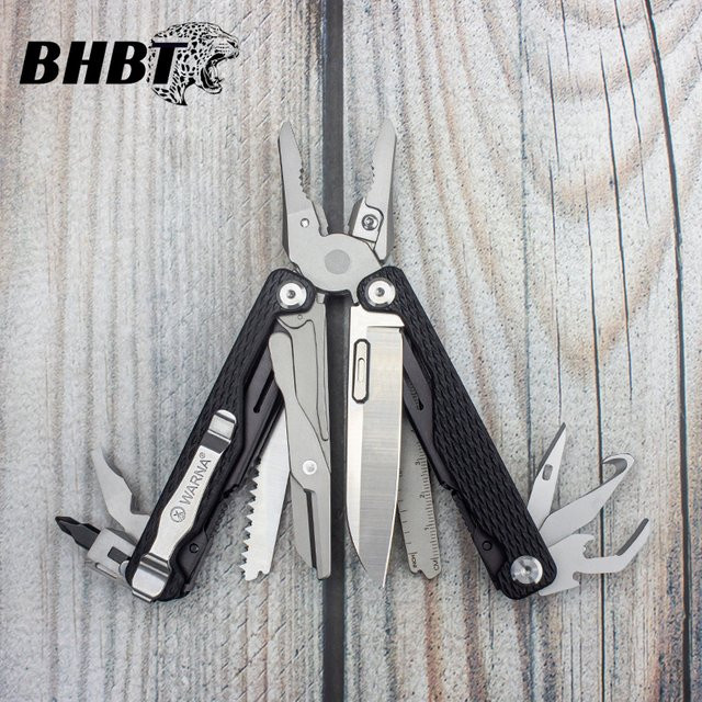 BHBT G10 Multifunktionale Multitool-Zange mit Schere in Schwarz für Outdoor und Camping - Bild 1