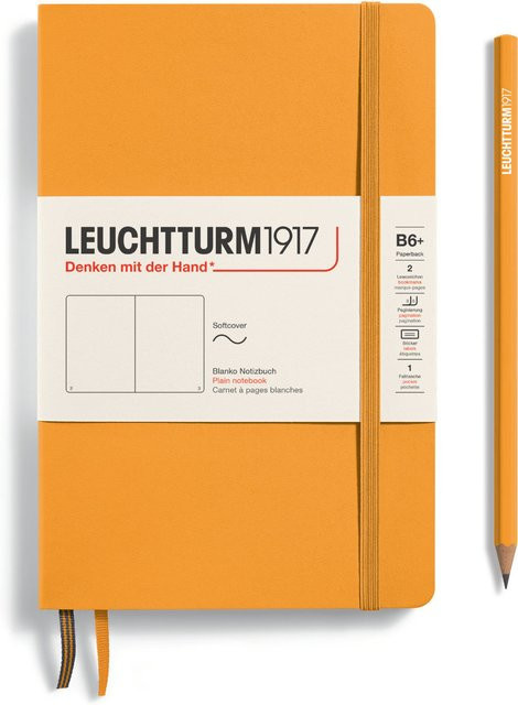 LEUCHTTURM1917 Notizbuch B6 Softcover Rising Sun Orange blanko - Bild 1