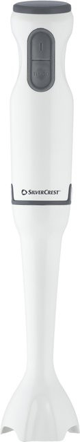 SILVERCREST Stabmixer aus Kunststoff mit Edelstahl und Pulse-Funktion in Weiß - Bild 1