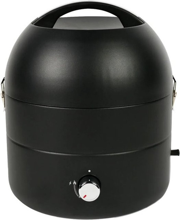 Taino Grill-to-Go Portabler Gasgrill für Camping und Unterwegs in Schwarz mit Piezo-Zündung und Edelstahl-Komponenten