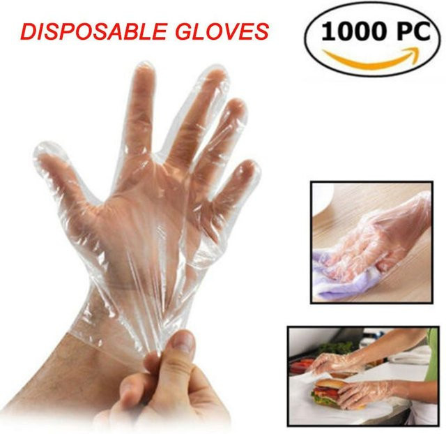 QuillQuest Einweg-Handschuhe transparent und beige, 1000 Stück - Bild 1