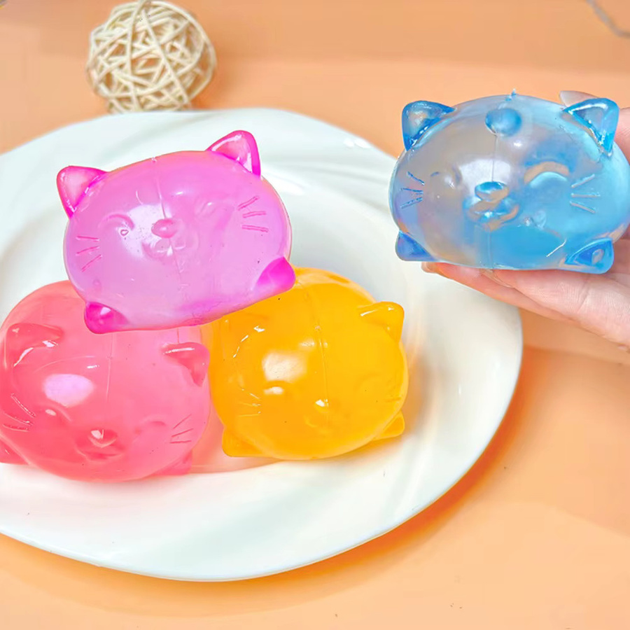 CHUTAI Mini Süße Katzen-Maltose-Squishy-Spielzeuge, Stressabbau-Bälle - Bild 3