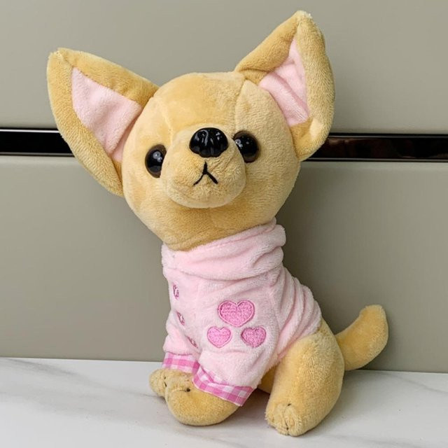 Yiran Health & Beauty Chihuahua Plüschtier, Stoffhunde-Puppe, ab 2 Jahren - Bild 1