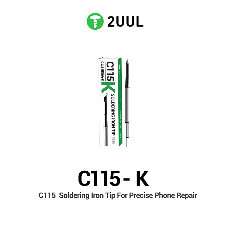 2UUL C115-I/S/K Lötspitze mit Präzisions-Schnellheizkern für SUGUN GVM T115 C115 Lötstation in Silber - Bild 2
