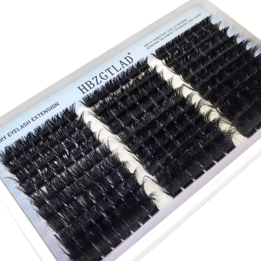AMSDCN Wimperncluster, Black, Unisex - Bild 4