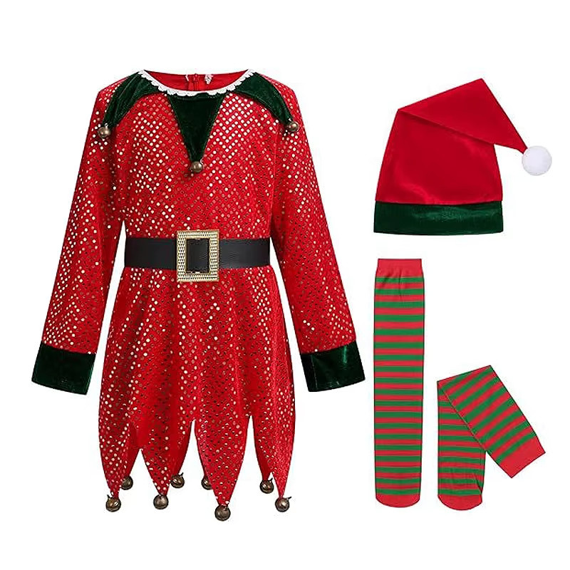 TONGTONGMI Mädchen Cosplay Kleid Weihnachtskostüm, Fantasy, Set / Bundle - Bild 3