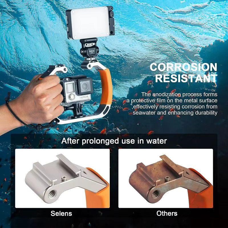 Selens Wasserdichtes Tauch-Rig Handheld Video Stabilisator für GoPro Sportkameras und Fotografie-Zubehör - Bild 2
