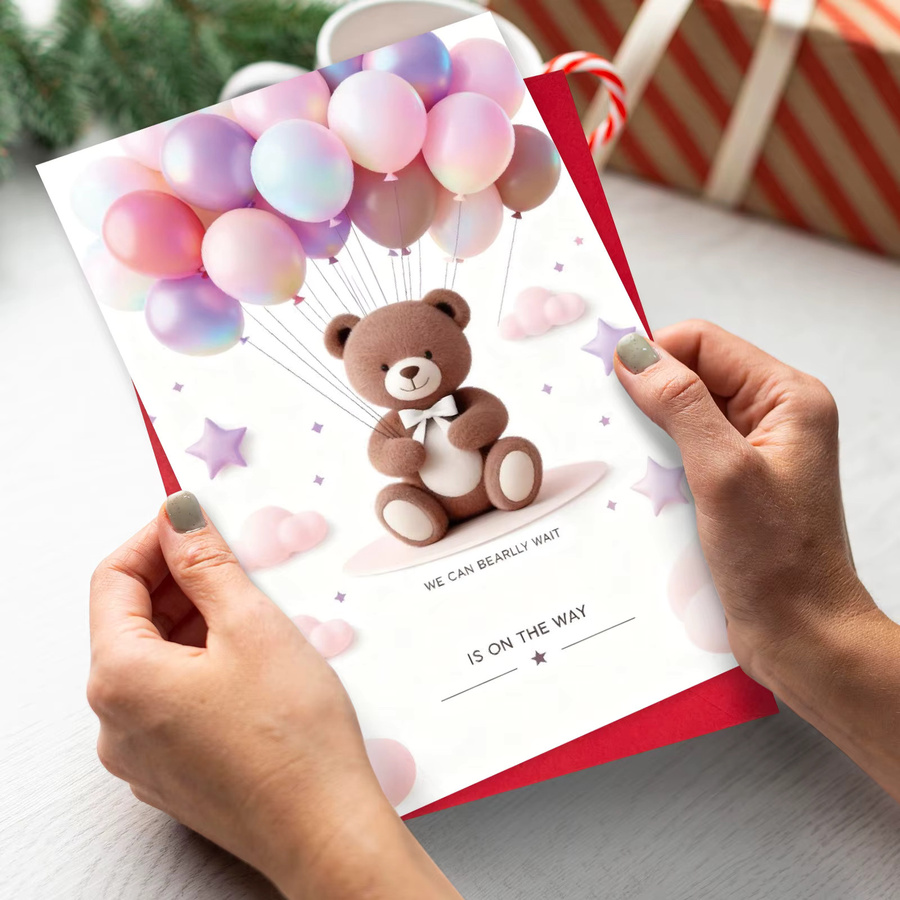 Grußkarten-Set für Neugeborene und Einjährige mit Segenswünschen und Geschenkumschlägen, Mehrfarbig - Bild 4