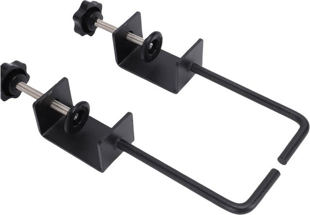 Rutschfester Papierrollenhalter aus Kohlenstoffstahl in Schwarz für Tischplatten mit 1,8 Zoll Dicke - Bild 1