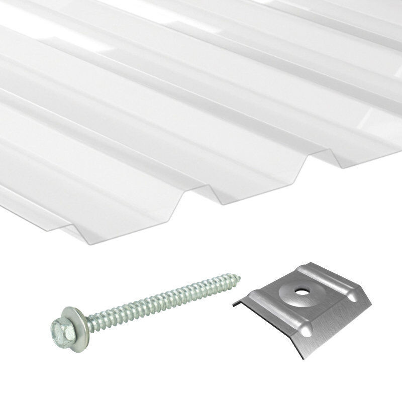 Terrassendach-Set aus Polycarbonat Multiwall-Platten von Friedrich von Lien AG, Farbe: glasklar/transparent, Dicke: 1 mm - Bild 1