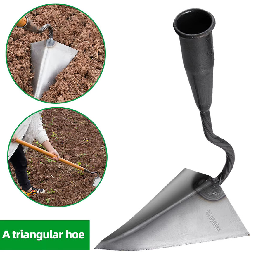 ATUOTIN Dreieckige Furrow-Hacke mit kleiner Spitze zur manuellen Bodenbearbeitung für deinen Garten - Bild 3