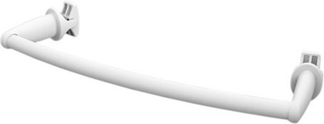XIMAX Handtuchstange aus Stahl und Kunststoff in Weiß, B/T/H: 10 x 5 x 45 cm - Bild 1