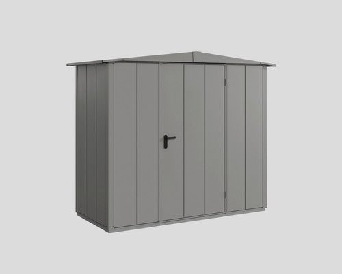 Ecostar Gerätehaus Elegant-S aus Metall in Grau, B/H/T: 238 x 216 x 107,8 cm - Bild 1