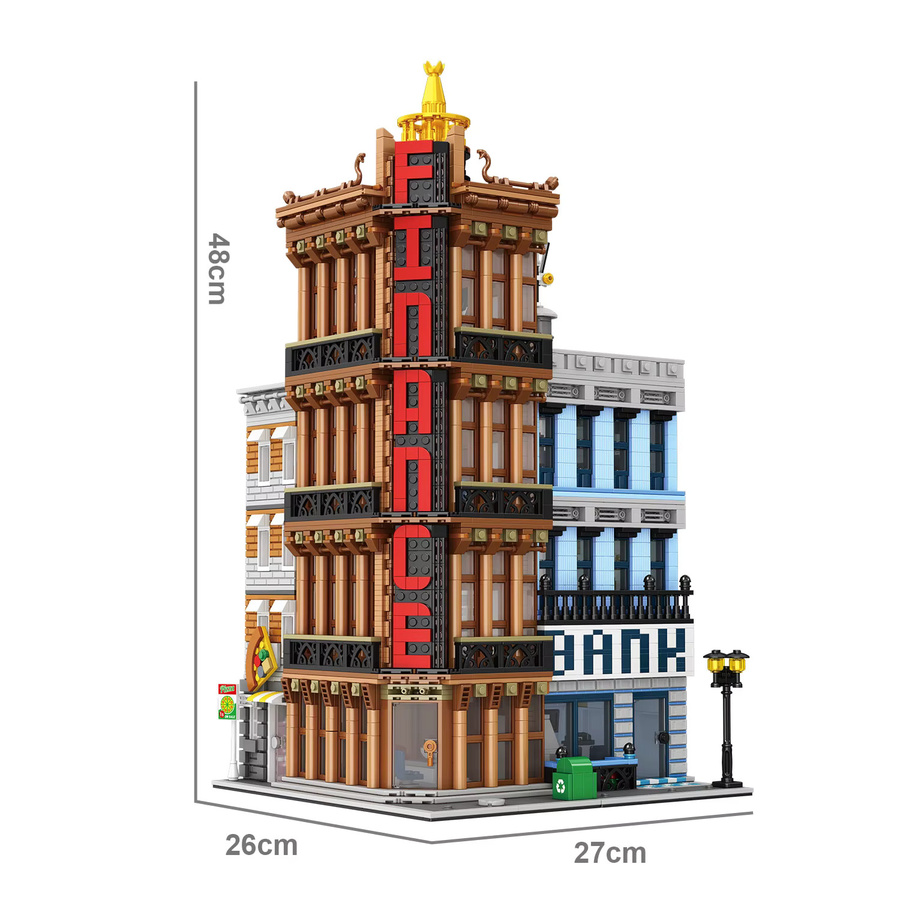 Creatie MOC Finanzzentrum Bankgebäude, Architektur-Bausatz, 3763 Teile, ab 14 Jahre - Bild 3