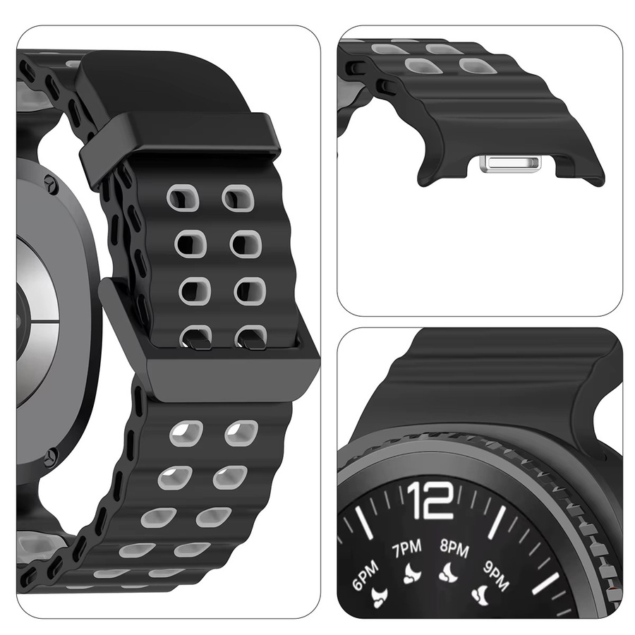 CAOWTAN Uhrenarmband Silikon, zweifarbig, Unisex - Bild 4