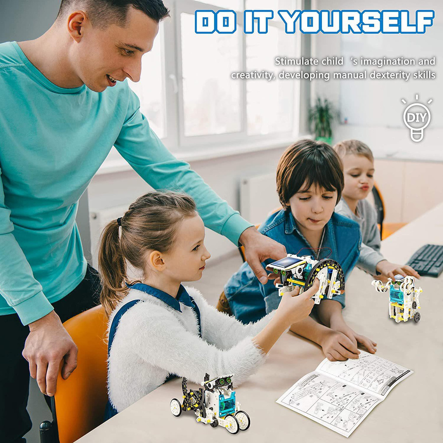 BC Electrical Appliances Roboter-Kit 13 in 1 Solarbetriebene Bausätze für 3-6 Jahre - Bild 3
