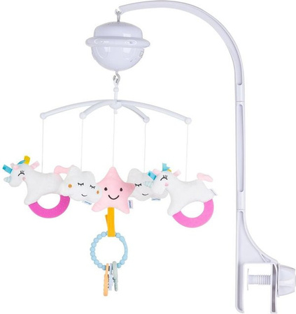 Chipolino Musikmobile Bluetooth-Funktion Projektor Plüschfiguren rosa