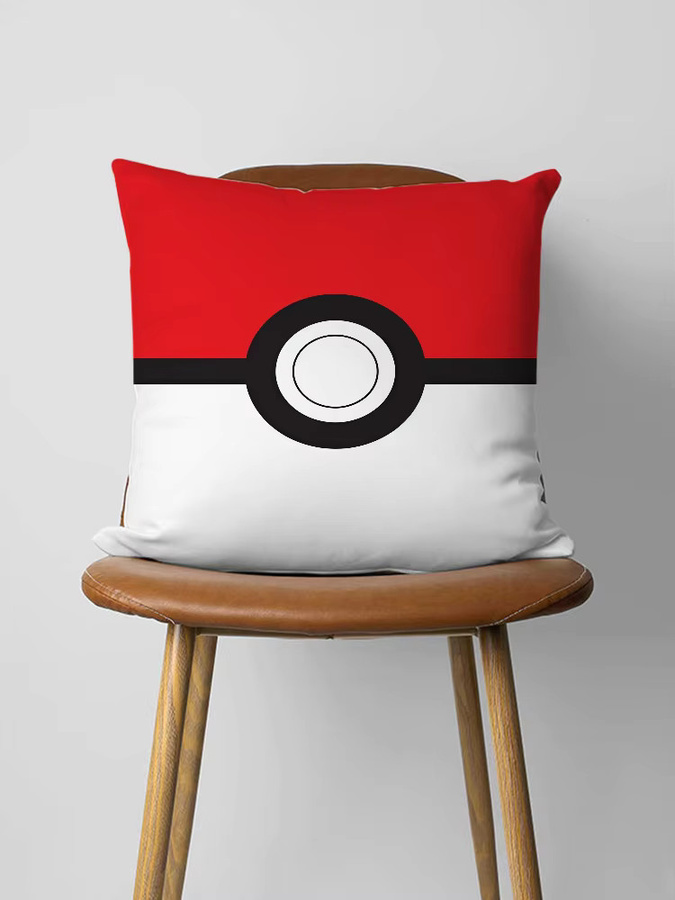 Potdemiel Pokemon Kissenbezug mit Grafikdesign, Mehrfarbig, Durchmesser: 30 cm - Bild 7