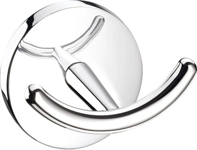 CMI Doppel-Wandhaken S 300 verchromt aus Metall, B/T/H: 50,0 x 60,0 x 73,0 cm - Bild 1