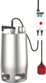 Grundfos Schmutzwasserpumpe UNILIFT AP50.50.11.A3.V aus Edelstahl in Silber mit 10 m Kabel und Rp 2 Anschluss - Bild 1