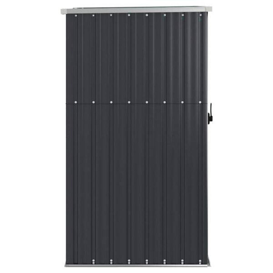 vidaXL Geräteschuppen aus verzinktem Stahl in Anthrazit mit Schrägdach, B/T/H: 88 x 89 x 161 cm - Bild 3