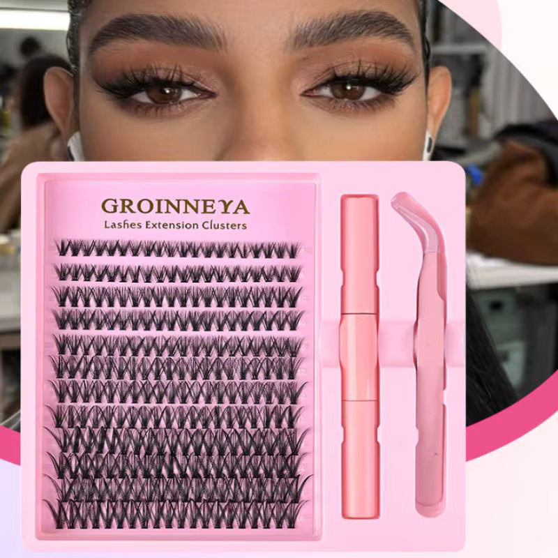 BSIMONE DIY Einzelwimpern-Extensions-Set mit Wimpernpinzette und Klebstoff - Bild 2