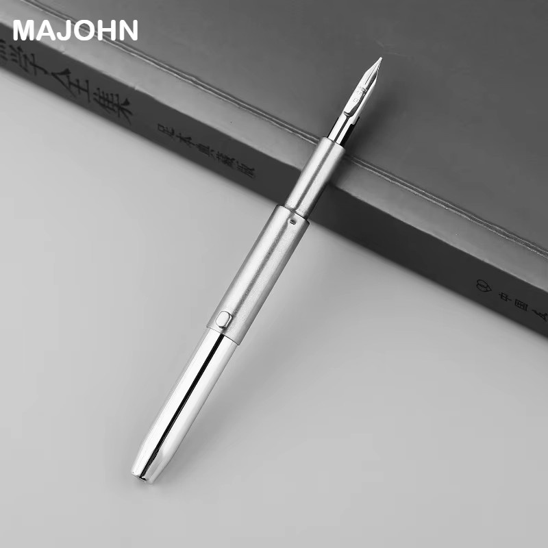 MAJOHN Ersatzfeder für Füllfederhalter, EF-Feder, 0,4 mm, Silber, 10 Stück - Bild 2