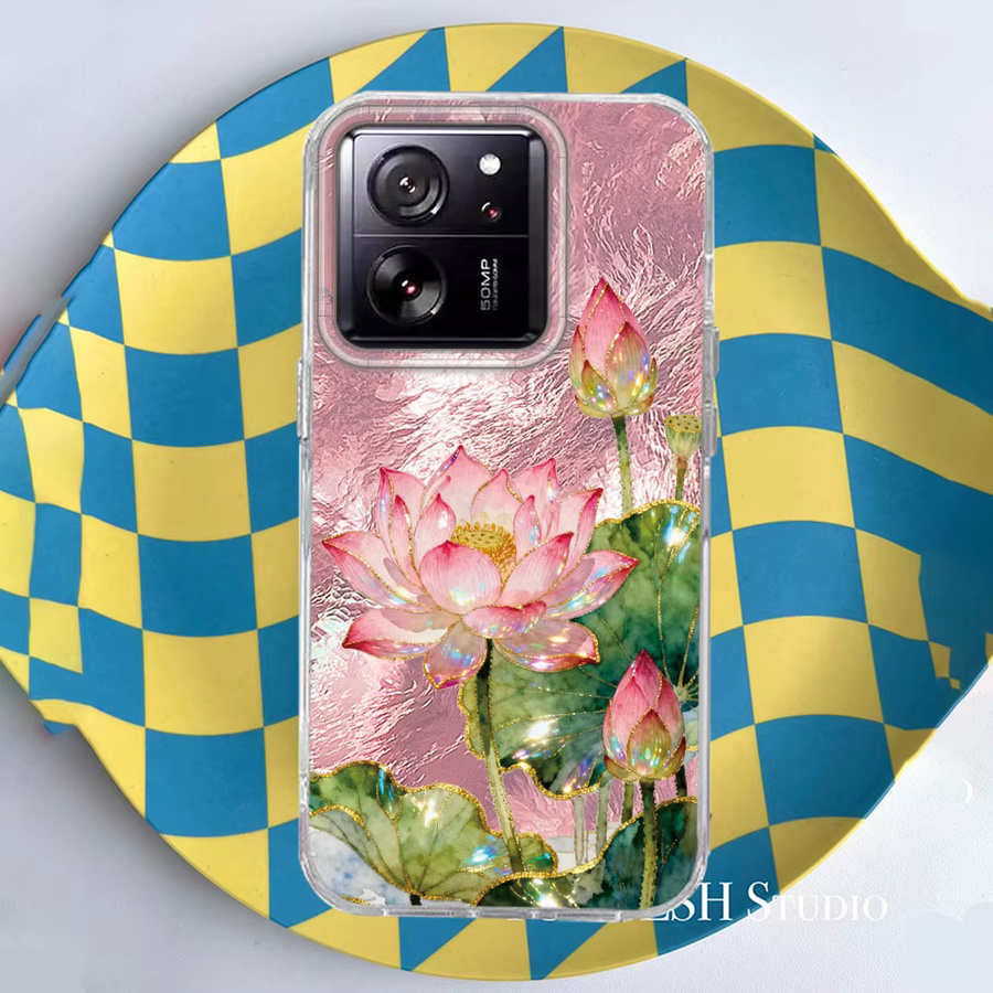 Handyhülle mit Koreanischem Lotus Blume Design für Xiaomi 13T 14T Pro 11 Lite Poco X5 X6 X7 M6 C65 C61 M5S in Multicolour - Bild 3