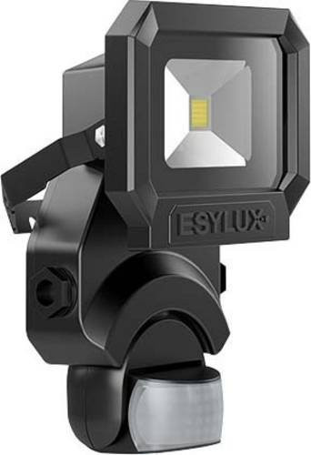 ESYLUX AFL SUN LED10W 5K LED-Außenstrahler Schwarz mit Bewegungssensor und Kaltweiß Licht - Bild 1