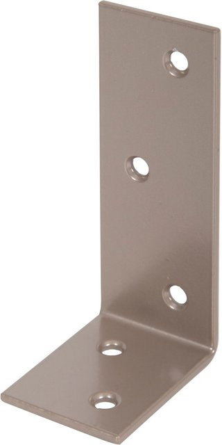 GAH Alberts Duravis ungleichschütziger Balkenwinkel aus Stahl in Perlbeige mit Duplexbeschichtung, B/H/T: 40 x 80 x 30 mm - Bild 1