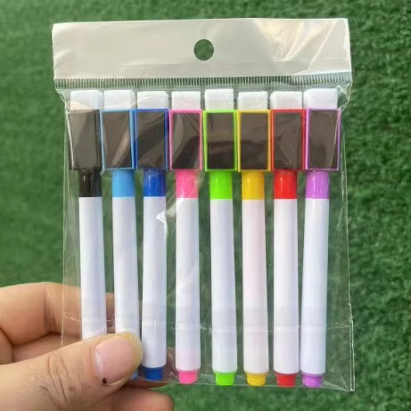 8-Farben Whiteboard-Marker Set mit magnetischem Radierer und Bullet-Spitze in Multicolour für Büro, Schule und Unterricht - Bild 3