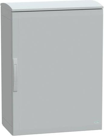 Schneider Electric Polyestergehäuse Bodenstehend mit Abdeckung, Farbe Grau, B/T/H: 100 x 75 x 42 cm, IP44 - Bild 1