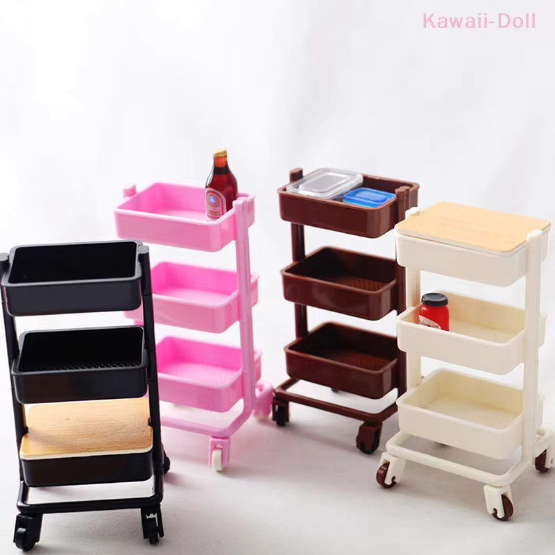 DIAPER&CORED Miniatur Trolley Esszimmer Warenkorb, Möbel mit Rädern, 1-teiliges Set - Bild 3