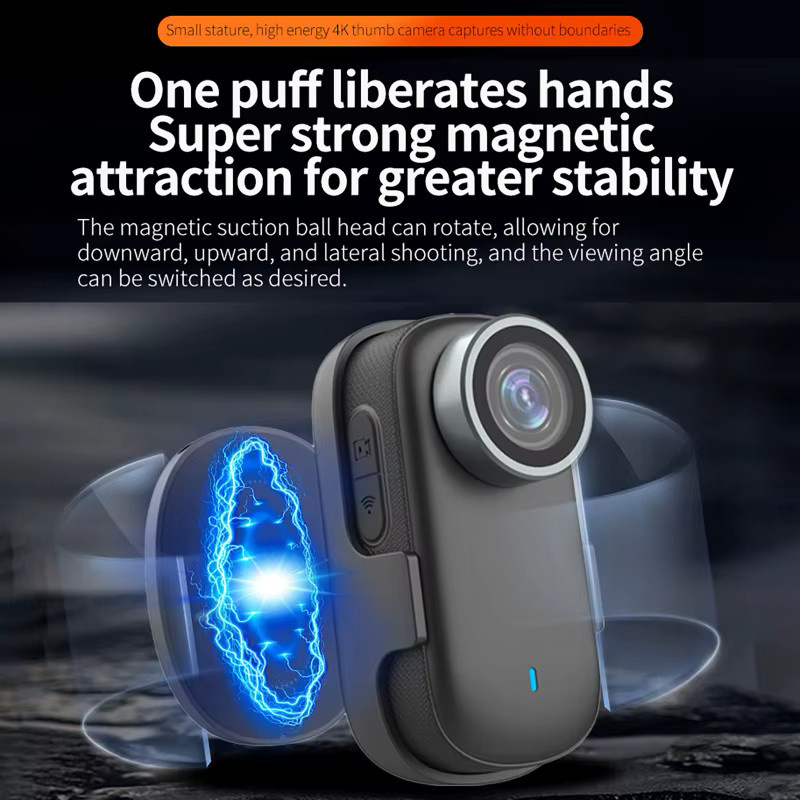 Luxuglow 4K High Definition Action Kamera mit Bildstabilisierung und WiFi, Schwarz - Bild 5