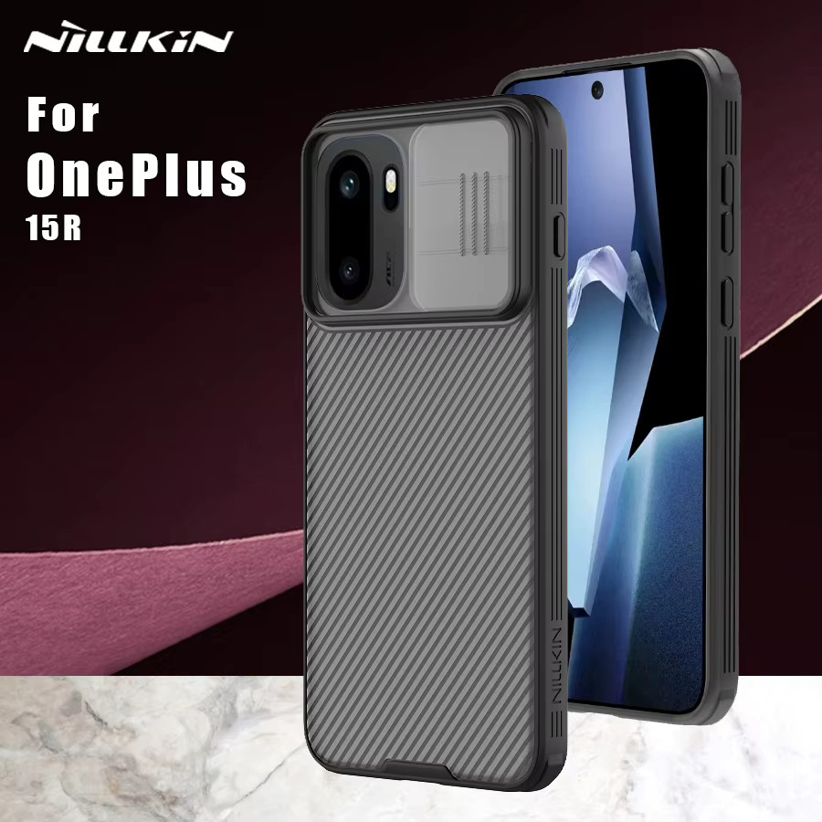 Nillkin CamShield Pro Hard PC Schutzhülle für OnePlus 15R in Schwarz mit Kameraabdeckung und Rutschschutz - Bild 2