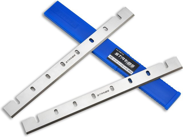 Starribs Ersatzhobelmesserklingen aus Edelstahl für DeWalt DW733 und DW7332, 2er-Set, Silber - Bild 1