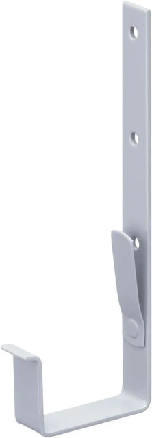 Inefa Rinnenhalter für Kastenrinnen aus Stahl, NW 68, PVC beschichtet, Weiß - Bild 1
