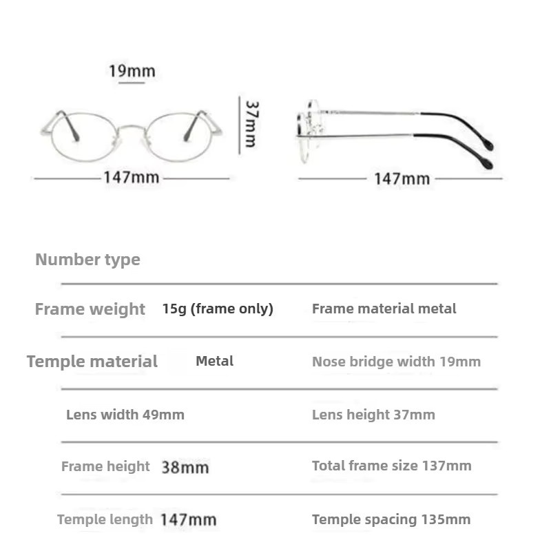 ERIKOLE Korrektionsbrille, Oval, Metall, Vollrand, Gold, Damen - Bild 3